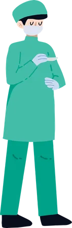 Male Surgeon Illustration