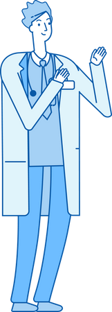 Male surgeon  Illustration
