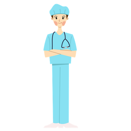 Male Surgeon  Illustration