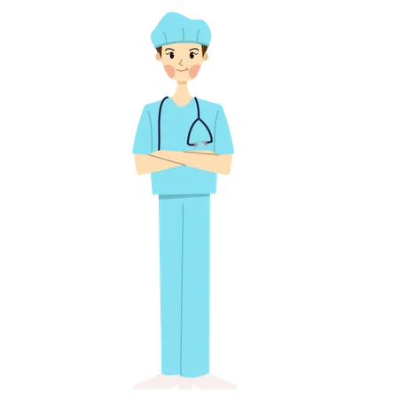 Male Surgeon  Illustration