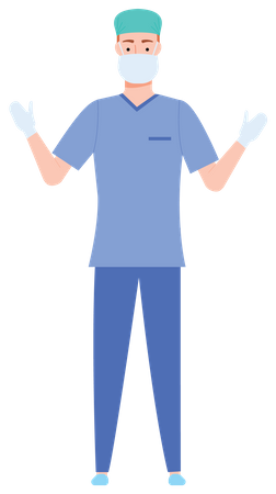 Male surgeon  Illustration