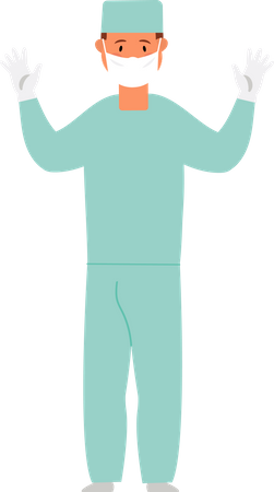 Male surgeon  Illustration