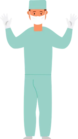 Male surgeon  Illustration