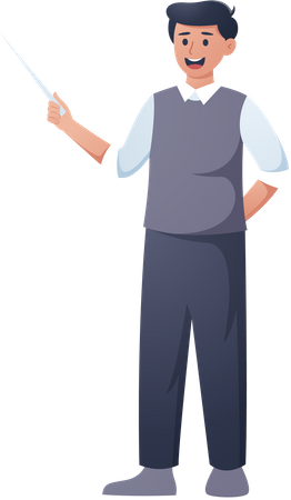 Male Teacher  Illustration