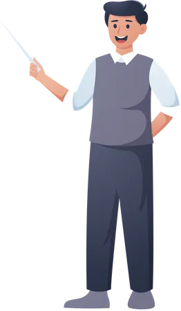 Male Teacher  Illustration