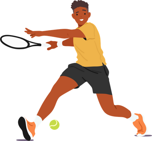 Male Tennis Player  Illustration