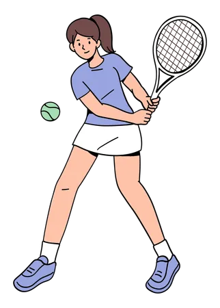 Male Tennis Players  Illustration