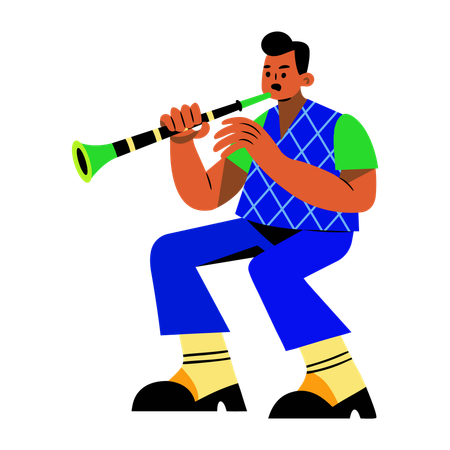 Male Trumpeter  Illustration