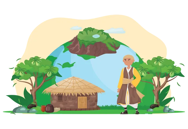 Male villager  Illustration
