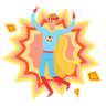 illustration for super hero costume