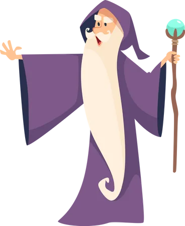 Male Witch  Illustration