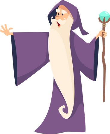 Male Witch  Illustration
