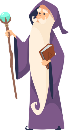 Male Wizard Illustration
