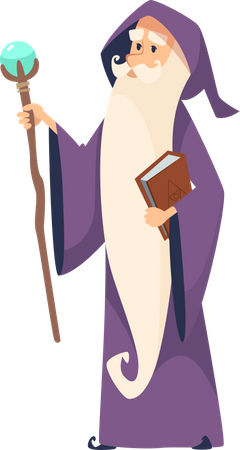 Male Wizard  Illustration