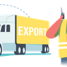 illustrations of export import
