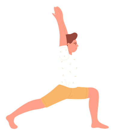 Male Yoga trainer  Illustration
