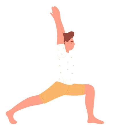 Male Yoga trainer  Illustration