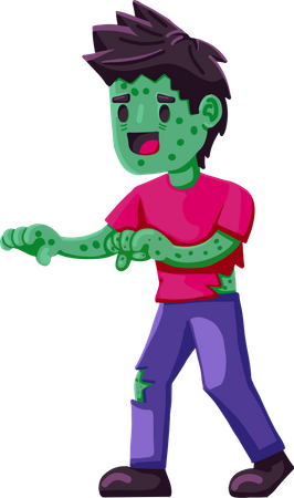 Male Zombie Illustration
