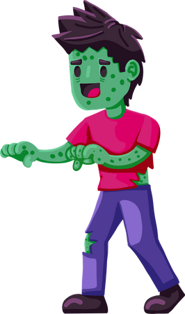 Male Zombie  Illustration