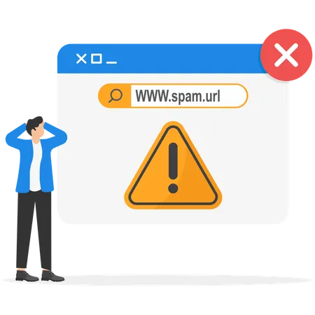 Malicious Notification  Illustration