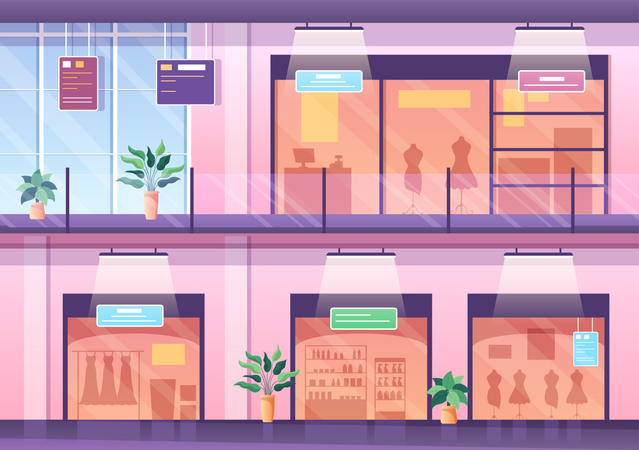 Mall Building  Illustration