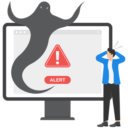 Malware dangereux  Illustration