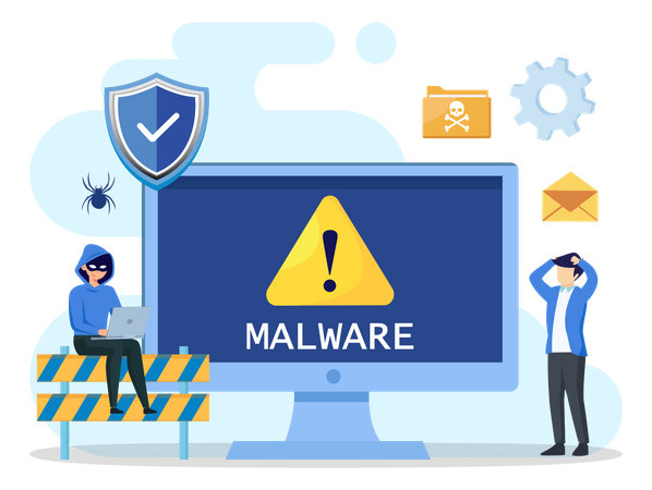 Malware Detected  Illustration