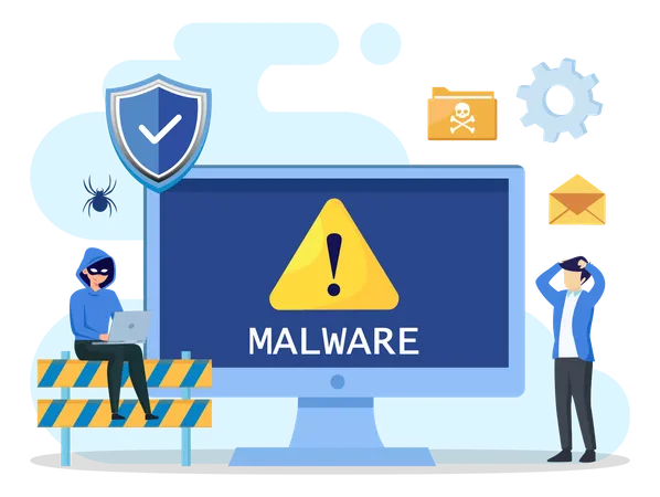 Malware Detected  Illustration