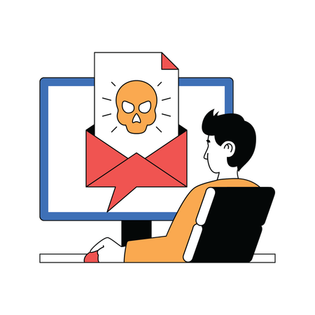 Malware mail  Illustration