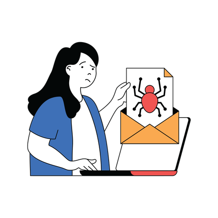 Malware mail  Illustration