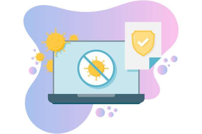Malware Protection  Illustration