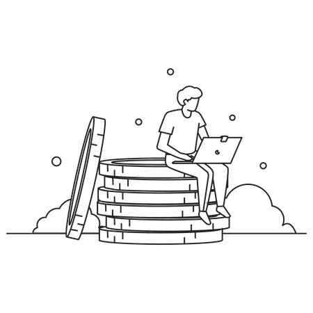 Man Accountant  Illustration