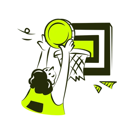 Man Achieving Financial Goal  Illustration