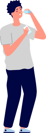 Man addicted to drugs  Illustration