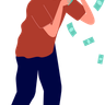 illustrations of spend money