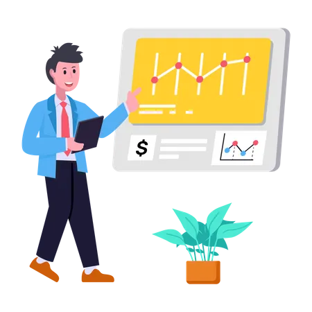 Download Premium Flat Illustration Of Business Analytics Illustration