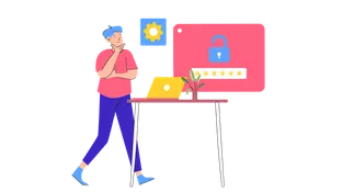 Man analysing Password