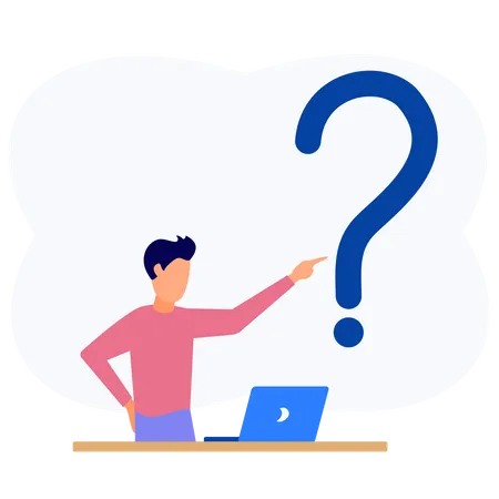 Illustration Vector Graphic Cartoon Character Of Answering Questions イラスト