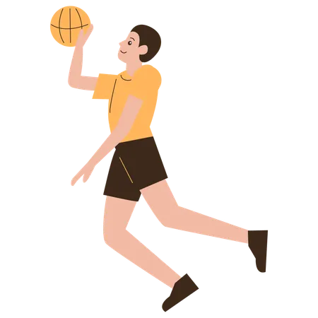 Man Basketball Player  Illustration