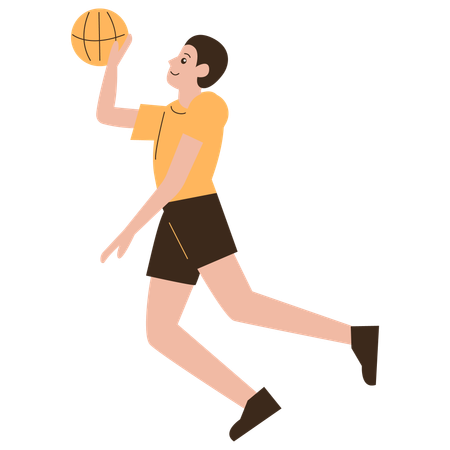 Man Basketball Player  Illustration