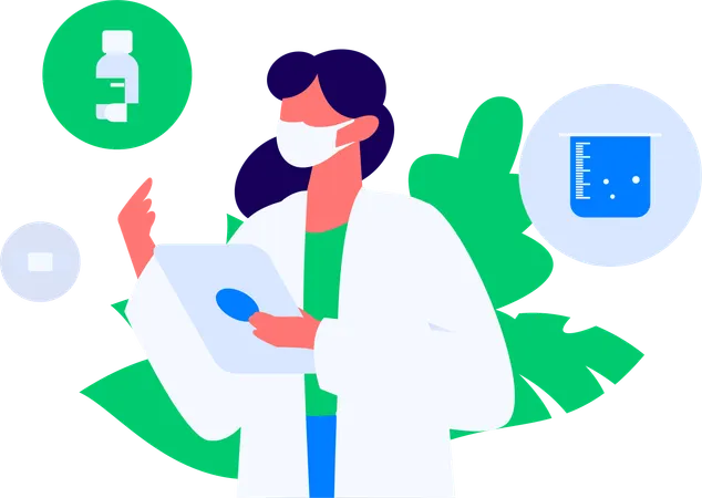 Man booking Doctor appointment on mobile  Illustration