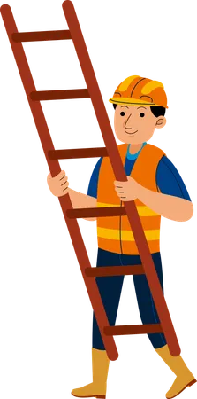 Man Builder Profession Illustration