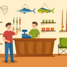 illustrations for fish catch