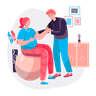 illustration for male care pregnant lady