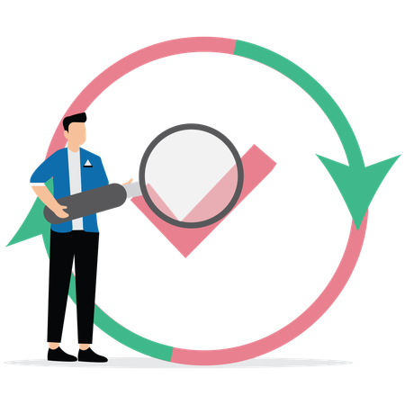 Man Carefulness in working  Illustration