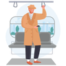 illustrations of train passenger