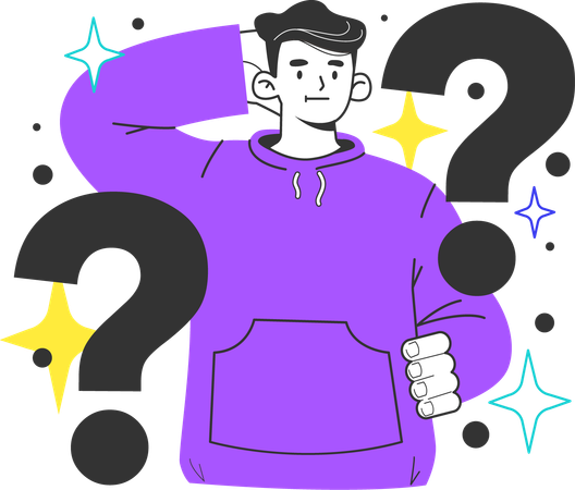 Man confused for Cause  Illustration