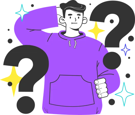 Man confused for Cause  Illustration
