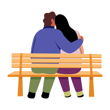 Man consoling partner  Illustration