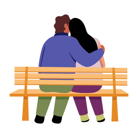 Man consoling partner  Illustration